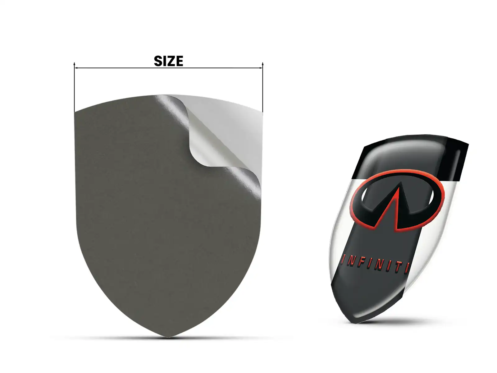 Infiniti Stickers Pare-Brise Perso Style Max Pro Résistant